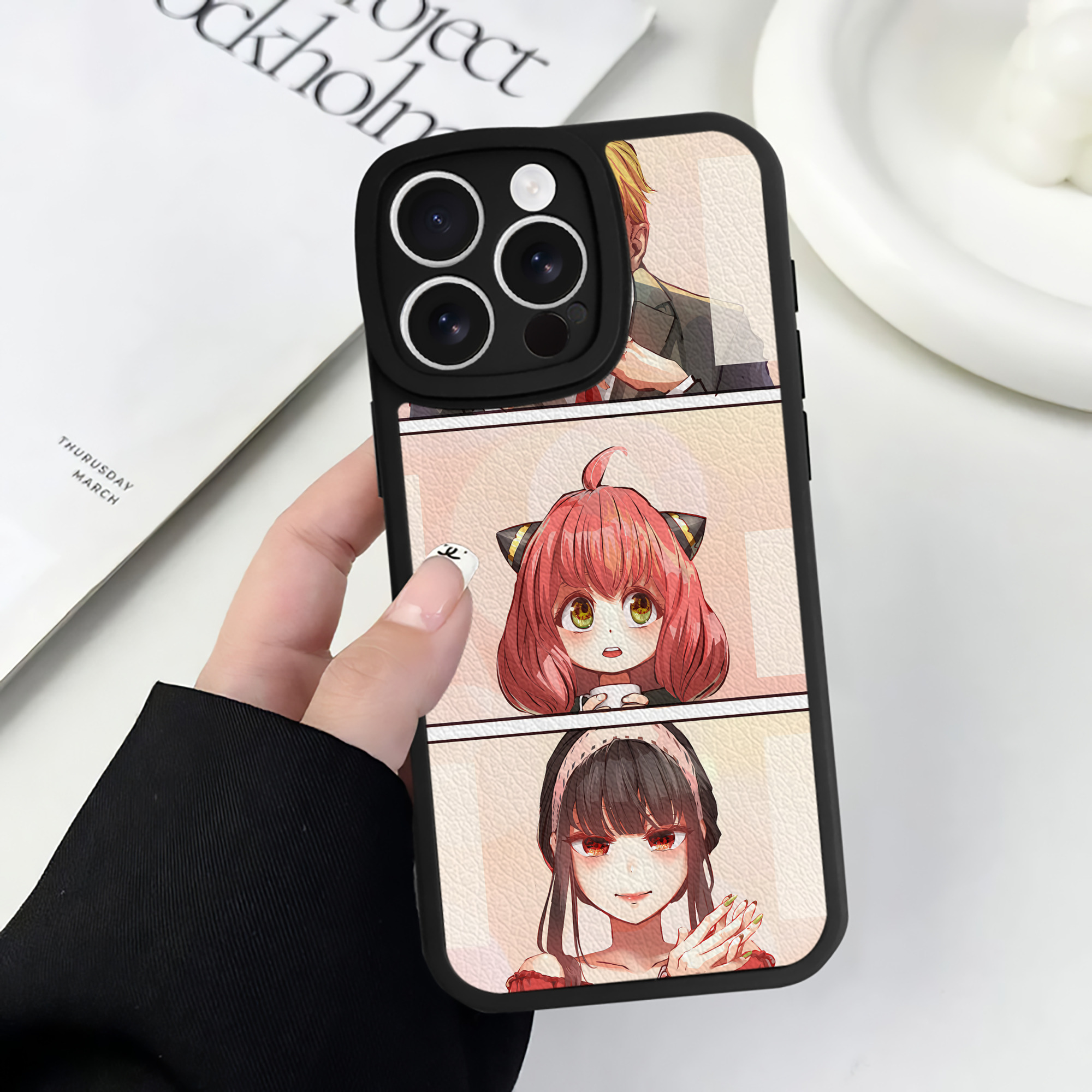 （画像用） SPY×FAMILY间谍家家酒 【iPhone 16シリーズ対応】シリコンスマホケース（レザー調） 材質：シリコン